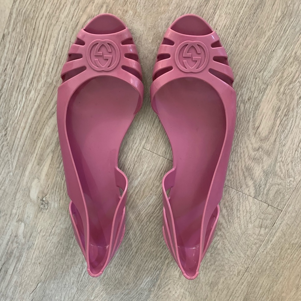 Gucci jelly sandals 10